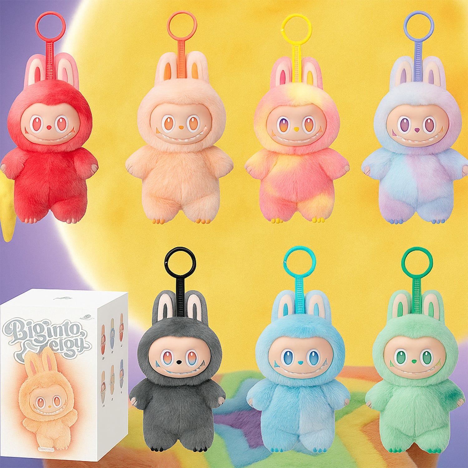 Plush Toy Cartoon Keychain with Hook Assorted Colorful Animal Design Have a Seat Vinyl Plush Blind Box 1 Pc (Mix Design) Plush Toy Cartoon Keychain with Hook Assorted Colorful Animal Design Have a Seat Vinyl Plush Blind Box 1 Pc (Mix Design)